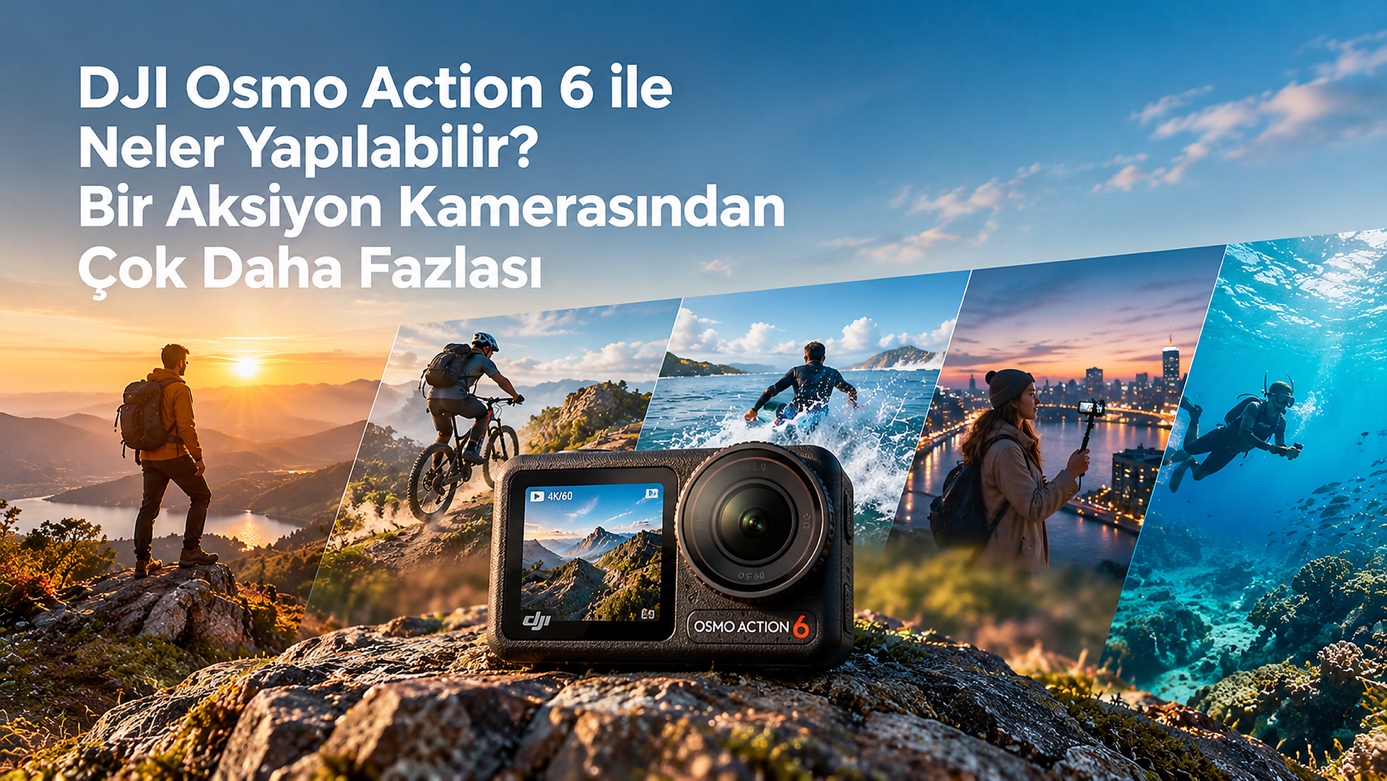DJI Osmo Action 6 ile spor, seyahat, gece ve su altı çekimleri